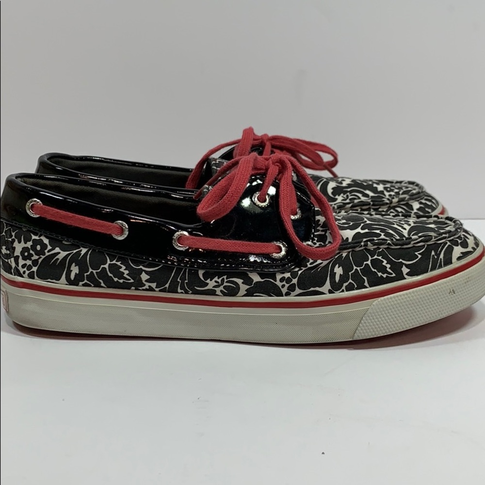 Sperry Top Sider Black And White Sequence Shoes